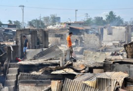 house in fire