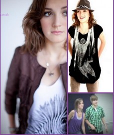 Michaela Wallace and Justin Biebers