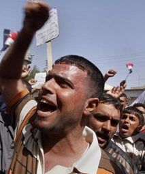 Protesters in Baghdad