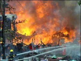 Hundreds of Houses turned into ash QC