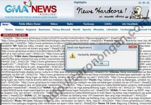 GMA News Online Hacked by D4RKB1T