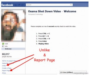 Osama Virus Spreads on Facebook