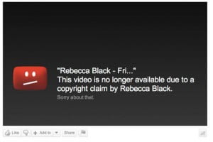 Friday Video removed Friday Video removed