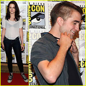 Robert Pattinson and Kristen Stewart Robert Pattinson and Kristen Stewart for Comic-Con 2011
