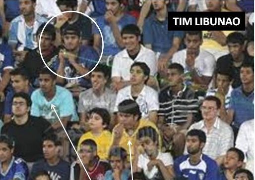 Kuwait cheating against azkals kuwait fans using laser