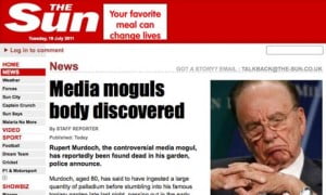 The Sun website