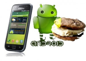 Samsung Galaxy S and Ice Cream Sandwich Samsung Galaxy S and Ice Cream Sandwich