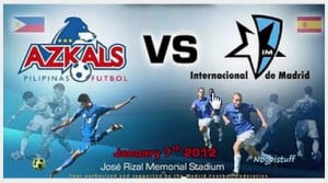 Azkals Alyansa vs. CF Internacional de Madrid Line Up Azkals Alyansa vs. CF Internacional de Madrid