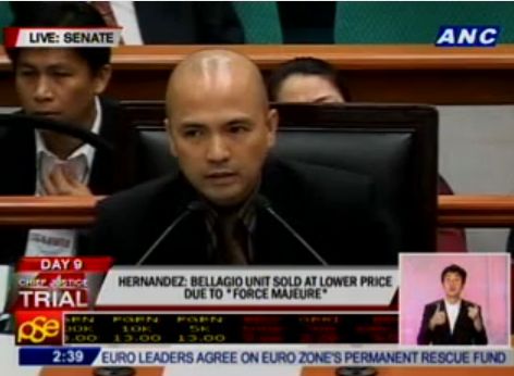 Megaworld SVP Noli Hernandez Direct and Cross Examination Video CJ Corona on Trial Live Video