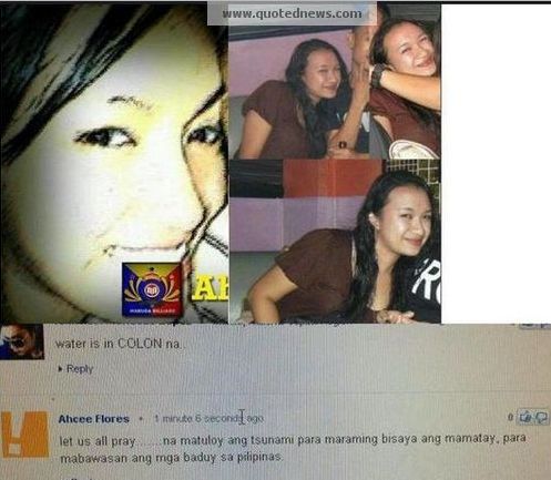 Ahcee Flores Harsh Comments on Negros-Cebu Earthquake Photos Ahcee Flores