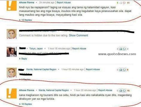 Ahcee Flores Harsh Comments on Negros Cebu Earthquake Ahcee Flores Photos