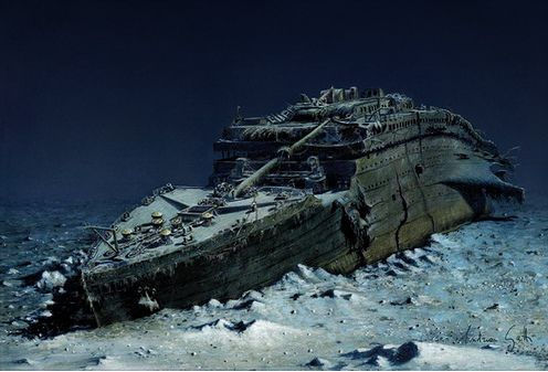 Titanic miles under water explored by new vessel technology Titanic Explored Through New Technology (Video)