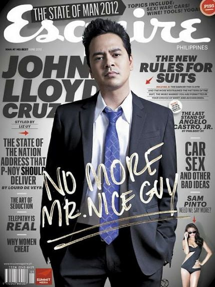 John Llyod Cruz: Esquire Magazine Cover June 2012 Issue Styled by Liz Uy Esquire Magazine Cover June 2012 Issue Styled by Liz Uy