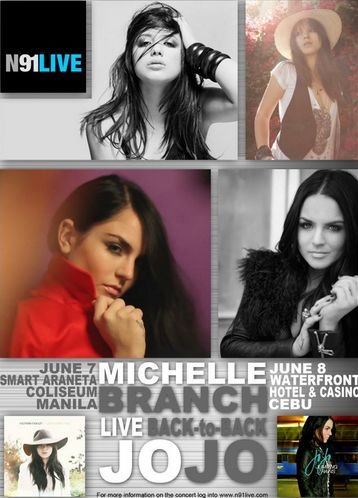 Back to Back Concert Michelle Branch and Jojo in the Philippines