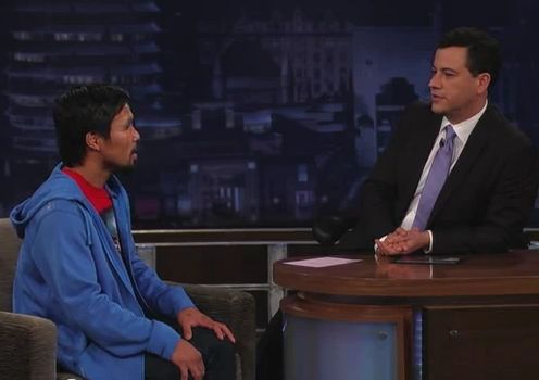 Jimmy Kimmel Latest Interview Video with Manny Pacquiao Jimmy Kimmel Interviewed Manny Pacquiao Video