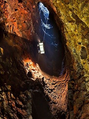 The Tourists Expedition on Thrihnukagigur Volcano in Iceland Thrihnukagigur Volcano in Iceland Expedition