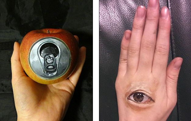 Japanese Girl Creates Artwork in Human Body Like Eye-Popping