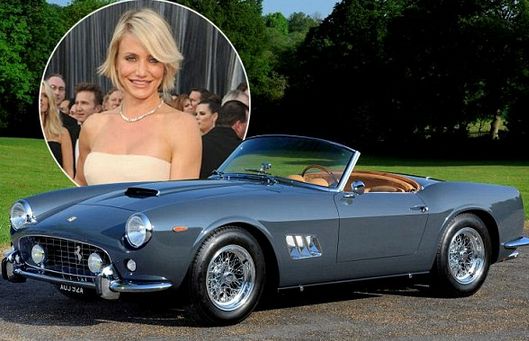 Cameron Diaz Ferrari Car World's Most Expensive Car 1963 Ferrari 250 GT SWB California Spyder