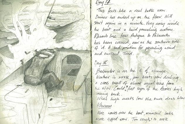 Matt Gill Journey Diary Sailor Man's Boat Stranded for 50 Days in Atlantic Ocean