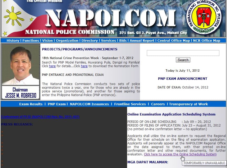 NAPOLCOM Online Application NAPOLCOM Official Website