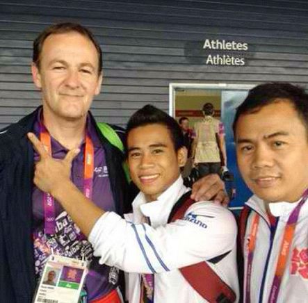 Mark Anthony Barriga Defeated by Birzhan Zhakipov Mark Barriga and Coach Roel Velasco