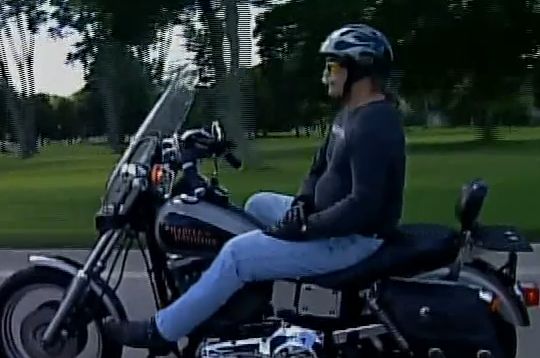 Phil Comar No Hand Man Harley Rider Phil Comar Motorbike Ride World Record