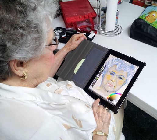 84-year-old grandmother self-portrait Reddit user Oxide42