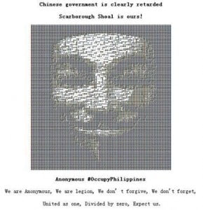Anonymous Philippines Hacked Chinese Websites in Retaliation to UP Hacking Philippines vs. China Cyber War